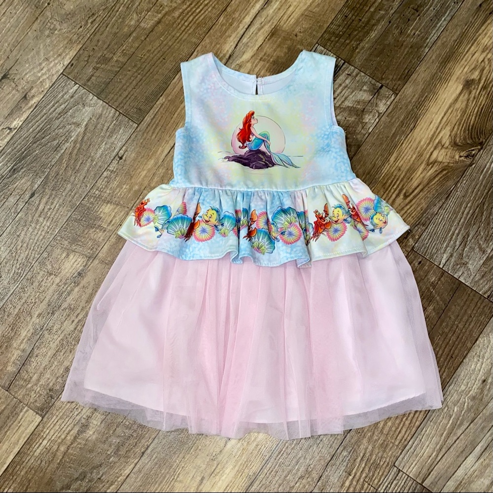 SOLD 💕NEW Disney Pippa & Julie Little Mermaid Ariel Tutu Dress - Picture 3 of 11